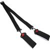 TEHAUX Fascia Regolabile per Sci Doppia in Nylon Nero Protezione Binding per Trasporto e Accessori da Sci Uomo
