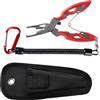 Buxuaaaa Tackle Tool Braid Line Cutter con cordino a spirale pinze da pesca rimozione gancio antiruggine linea accessorio da pesca all'aperto