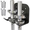 STALFLEX Supporto per Bilanciere - 2 Alloggiamento - Carico Massimo 200 kg - Supporto da Parete in Acciaio per Bilanciere - Rastrelliera da Parete per Manubri per Home Gym e Palestra