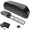 HJGHY Pacco batterie al Litio 36V 10Ah 15Ah Batteria per Tubo Obliquo 48V 21Ah 24.5Ah Batterie per Bici elettriche 52V 17.5Ah 20Ah Batterie per Monociclo con Caricabatterie,48v24.5ah