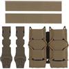 Generic Tasca Doppia 9mm Custodia Attrezzi Due Scomparti, Supporto Aperto Rapido per Cinturone Cosplay Outdoor Sport Caccia(CB)