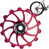 Generico Puleggia deragliatore Bici | Ruota Guida deragliatore Posteriore per Bicicletta,Cuscinetto della puleggia in Ceramica 14T/15T/16T, Ruota Guida del Posteriore Resistente agli Urti per Il c