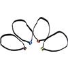 Generic Portabottiglie da pesca | Anello di bobina con punta da pesca | 4 pezzi Gadget elastico filo conduttore filo elettrico elettrico portatile per pesca sportiva acqua dolce luccio pesce carpa arbusti