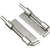 KLerDH Cerniere, Cerniera for Armadio, Chiavistello A Molla, Retrattile, Rimovibile, in Ferro, Acciaio Inossidabile 304(Iron Without Hole)