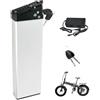 HJGHY ,4 Hole,36V 10.4Ah, Batteria per Bici Pieghevole da 36 V 10,4 Ah 13 Ah 15 Ah 8 Ah Batterie al Litio Integrate da 48 V 10,4 Ah 8 Ah per Motore di Bici elettrica