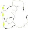 ZUZZEE Carp-Specific 3 Hook Bottom Rig costruito da acciaio ad alto tenore di carbonio per condizioni di acqua dolce e salata (11#)