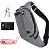 Générique Hiking Waist Bag, Waterproof Travel Bums Fanny Pack, Adorable Compact Lightweight Running Bags, Casual Fashionable Bum Bag for Dog Walking, Shopping, Campeggio Adventures, Nero , riferimento alla