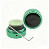 Generic Porta gessetti da piscina, forma rotonda, pratico strumento da biliardo, accessorio magnetico, mini custodia per gesso, contenitore rotondo da biliardo (rosa)