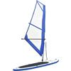 QUAHEAS Set di tavola da SUP gonfiabile con vela, 330 x 72 x 10 cm, tavola da surf per principianti e adulti, include pompa, zaino, guinzaglio e pinna
