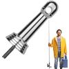 Generic Bilanciatore per mulinello da pesca, in lega di alluminio, supporto per mulinello bilanciato, bilanciatore portatile, stabilizzatore leggero con manico da pesca