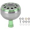 PolyGen Ergonomic 38mm Aluminum Alloy Knob with Secure Textured Grip for Baitcasting Reel Upgrades, Better Handling in Wet Conditions, Fishing Reel Power Knob for S/A/D (Gold)