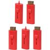 Homyl Set di 5 Spazzole per La Pulizia delle Mazze da Golf con Spazzola - Strumento Compatto E Portatile per La Pulizia delle Scanalature con Spaz, Rosa