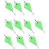 Buxuaaaa 10 piombini da pesca a sgancio rapido con piastra triangolare clip rotanti per acqua salata, accessori per pesca in mare con piastra triangolare luminosa