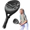 Genérico Racchetta da paddle: gioco da tennis in carbonio a prova di urti, attrezzatura sportiva leggera in fibra di vetro | Kit per spiaggia genitori principianti adulti uomini donne prestazioni all'aria