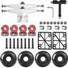 Buxuaaaa Professionale 5Inch Skateboard Bridge Sistemi Adatto per Double Kick Deck Ad Alta Resistenza Alluminio Skateboard Bridge Camion Lega di Alluminio