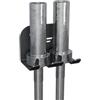 STALFLEX Supporto per Bilanciere Olimpico - 2 Alloggiamento - Carico Massimo 200 kg - Supporto da Parete in Acciaio per Bilanciere - Rastrelliera da Parete per Manubri per Home Gym