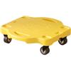 RNXRZANK Monopattino con Maniglie, Tavola da Pavimento per Bambini, Giocattolo Sensoriale, Monopattino con Sedile, Tavole con Sedile, per Palestra, Parco Gioch, Giallo, M