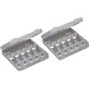 Buxuaaaa 2pcs gamberetti Lure Storage Case Trasparente Tackle Container Squid Baits Separator Fishing Lure Box Accessori da pesca Baits Container