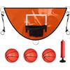 Generico Canestro Da Basket Con Trampolino - Porta Per Bambini Impermeabile 98x50 Cm, Accessorio Sportivo In PVC, Set Resistente All'usura Con Pompa E Tre Palline Per Il Gioco Istantaneo | Attrezzatura Per Att