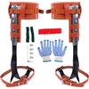 Générique Kit di artigli di arrampicata di alberi - Artigli di arrampicata in vera pelle di vacchetta per lavoro - Accessorio per la raccolta di frutta Osservazione di caccia gestione di frutti