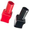 Domary Copri Terminali Batteria Terminali Marini Stivali Rosso Nero Positivo Negativo 1 Paio 192681 192682 PVC Flessibile Anti-Corto Antipolvere per Auto Camion Barca Moto