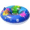 Generic Slittino tubolare in PVC da 95 cm, slittino gonfiabile, pneumatici in gomma resistenti al freddo, anello da slittino resistente all'abrasione, giocattolo invernale, impugnatura per slittino da neve