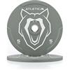 ATLETICA Animal Bumper Dischi da 5 kg, coppia, rimbalzo ridotto, gomma di alta qualità, powerlifting e sollevamento pesi, resistenti e durevoli