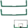 Generic 1/2/3/4 strisce paraurti per canestro da basket, imbottitura in EVA ad alta elasticità, tagliabile, protezione antiurto per cortile, parco giochi