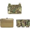 LZAQHMT 3 in 1 Pannello Frontale Tattico con Gancio A G - Inserto Triplo per Caricatore da 5,56 G E Pannello Multiuso A Marsupio per Chest Rig/Gilet(O)