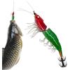 Genérico Jig Calamare Luminescente, Esche Artificiali Luminescenti, Esca di Calamare per Acqua Salata, per Uomo, Papà, Sposo, Lago, Fiume, Riva, Acqua Poco Profonda, Dolce