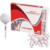 BENSIVE Tee da golf in bambù, 70 mm, confezione da 100 e 50 pezzi, robusti, biodegradabili, sostenibili, in legno, con indicatori di altezza e parte superiore curva, colore: bianco