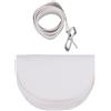 PolyGen Borsa porta telemetro moderna con cintura regolabile da 103 cm per golfisti, una versatile custodia per telemetro in pelle PU minimalista stile bianco (Bianca)