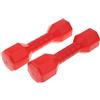 Generic Set di 2 Manubri per Bambini, Pesi a Manubrio, Attrezzo Fitness, Leggero E Portatile, Regolabile, Rosso