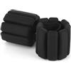 Lrocotanc 2 pz Peso del Polso regolabile - Peso della Caviglia - Portatili Polso Pesi - Bracciale Fitness per Esercizio, Camminare, Jogging, Yoga, Aerobica, Pilates (Nero 2 lb)