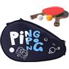 Generico Pong | Rigida Impermeabile - Porta Racchetta Tennis Tavolo Con Tracolla Regolabile E Vano Palline | Per Accessori Sportivi, Uomo, Donna E Viaggio