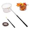 leyomgamz Retino da Pesca Pieghevole Estensibile, 148 cm Guadino per Pesca Telescopico Rete Profonda 30 cm a Maglia Fine 5mm, Guadino Pesca per Piscina Teich Fontana, Rete da Pesca per Foglie Insetti Detriti