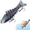 Generico Swimming Lures - Multi Jointed Swimbaits For Bass Fishing With Hook, 3.94 Inch Realistic Swim Bait, Slow Sinking Angling Tool, High Attraction Predator Lure | Durable Accessory And Saltwate