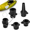 Générique Adattatore per pompa gonfiabile, ugello di gonfiaggio con 4 ugelli | per pompa di kayak | per kayak canoa Surf Zattera lago campeggio barca spiaggia