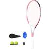 KQFCAZRE Set di Racchette da Tennis, Allenatore di Tennis, Palline di, Kit di Allenamento, Lega Leggera, Assorbimento degli Urti, Impugnatura Comoda C, Blu