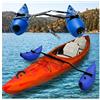 VSAQLNWZ Stabilizzatori per kayak, doppia valvola design canoa Outrigger, versatile uso Outrigger adatto per kayak o barche con fori, blu