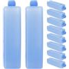 LIGHTAOTAO Pack da 12 Ghiaccio Freezer Cubetti Riutilizzabili in PE per Borsa Frigo e Climatizzatore Portatile Ghiaccio, per Festa Estiva e Trasporto a Catena del Freddo
