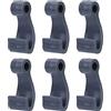 Buxuaaaa 6 ganci elastici a forma di J per kayak, canoe, canoe, canoe, canottaggio, kayak, J, resistenti