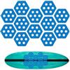 Bsbkoj Surfboard Traaction Pad, 12 pezzi Hexagon Skimboard Grip Set, non Slip Water Sports Accessory for Fishing, Sea Activities, Fitness, Beach, Skateboard e Summer Outdoor Adventures