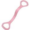 EfforPrac Banda di resistenza in silicone a forma di 8 per fitness e yoga, ad alta elasticità, per apertura delle spalle e stretching della schiena, strumento per esercizi di tensione regolabile, per uso