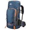 EfforPrac Zaino da trekking da 65 litri per campeggio, trekking e tour, con tasche spaziose, rete posteriore traspirante e cinghie regolabili per spalle, petto e vita (blu lago)