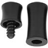 Buxuaaaa Biliardo Stecca Giunto Protector Nero Biliardo Stecca Protector Pool Stick Joint Accessori Pool Thread Caps