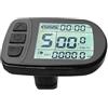 Vibsky Misuratore LCD per bicicletta elettrica KT-LCD5 per controller KT, 24 V 36 V 48 V, schermo di visualizzazione, spina a 5 poli, cavo da 210 mm, nero