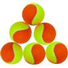 Tressify 6 palline da tennis con nucleo in gomma, 6,3-6,6 cm ad alta elasticità, palline bicolore per giovani giocatori che si allenano e giocano, superficie in feltro di lunga durata per animali