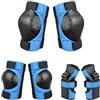 Buxuaaaa Bambini Giovani Adulti Sport Ciclismo Pattinaggio Pad Regolabile per Ginocchiere Gomito Polsiere Set di Protezioni Set Gomito Pad