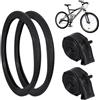 wkao 2 pneumatici per mountain bike da 26 x 5 cm, 2 camere d'aria da 26 x 4,8-5,4 cm, valvola AV da 32 mm, set di ricambio per Beach Cruiser e biciclette, gomma spessa per mountain bike e ciclismo su
